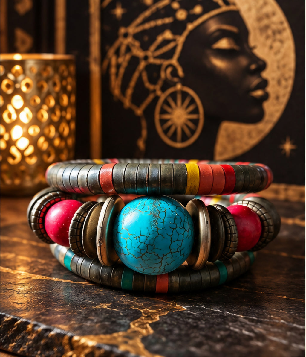 Moons of Sankofa Bracelet