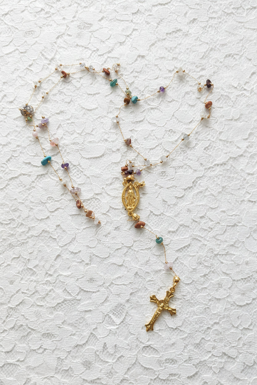 Celestial Stone Prayer Necklace